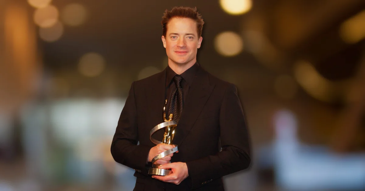 Brendan Fraser in Black Suit