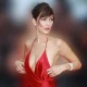 Bella Hadid in Red Dress