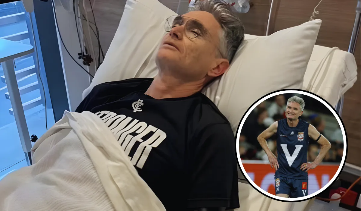 Dave Hughes in Hospital