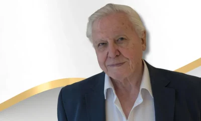 David Attenborough in Blue Suit