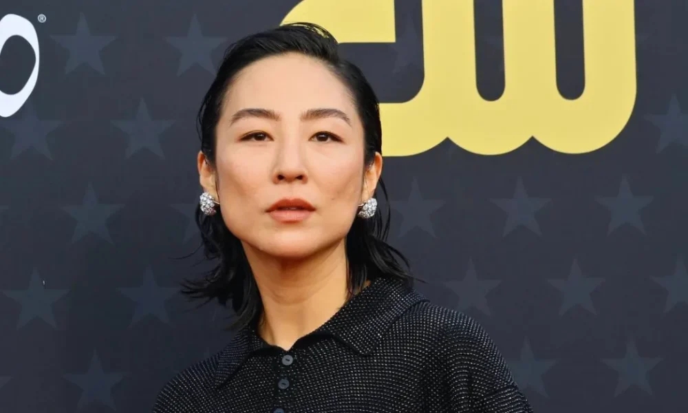 Greta Lee on the red carpet