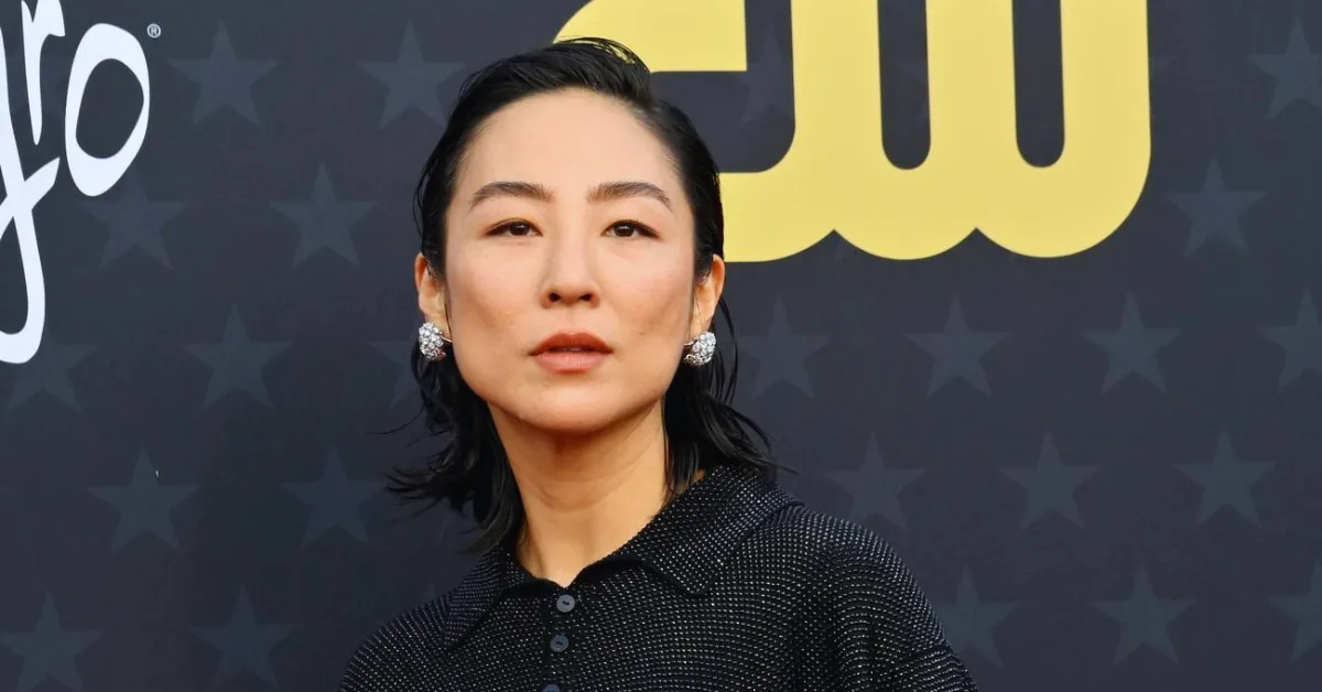 Greta Lee on the red carpet