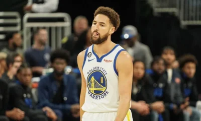 Klay Thompson on Basketball Court