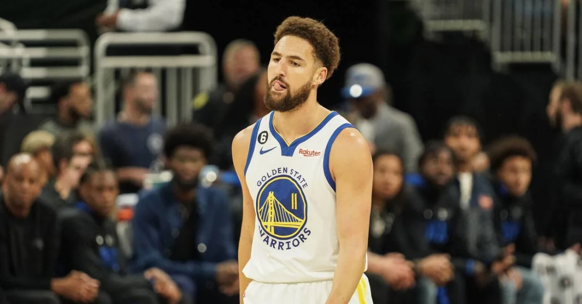 Klay Thompson on Basketball Court