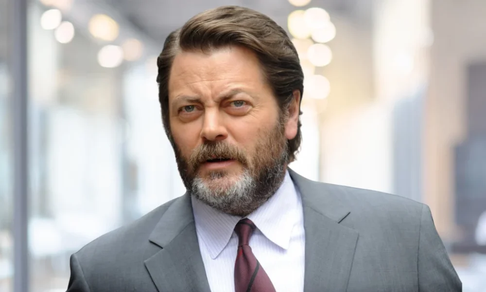 Close Portrait of Nick Offerman