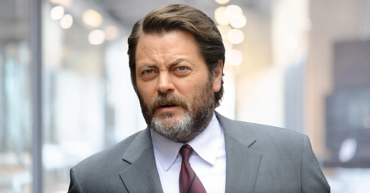 Close Portrait of Nick Offerman