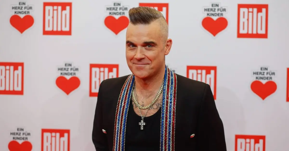 Close Portrait of Robbie Williams