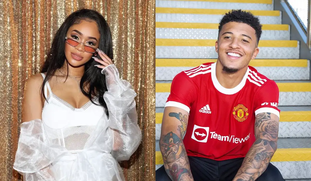 Saweetie with Jadon Sancho