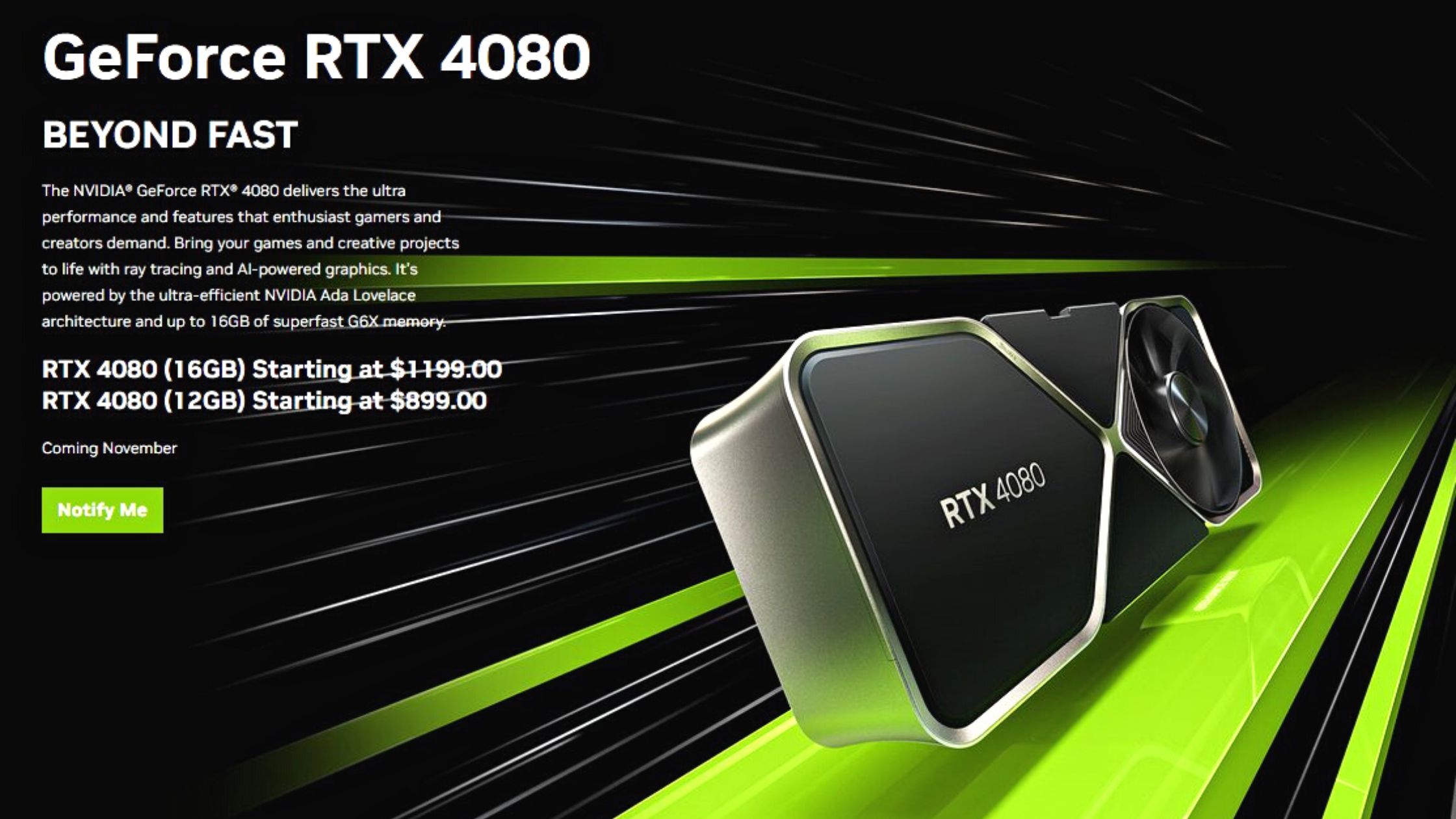 Nvidia revela la serie GeForce RTX 40: Nuevas RTX 4090 y RTX 4080 