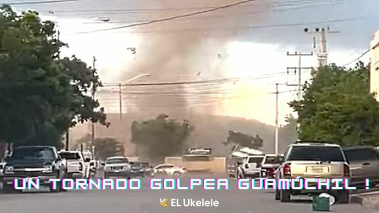 Un tornado golpea Guamúchil !, Potente viento que causa grandes daños