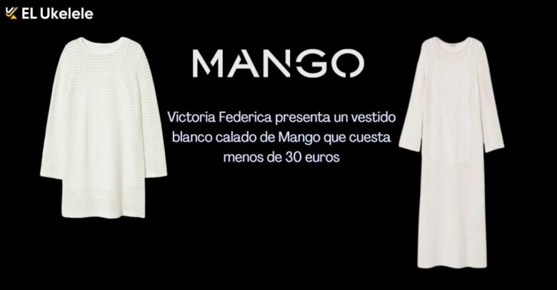 Victoria Federica presenta un vestido blanco calado de Mango que cuesta menos de 30 euros