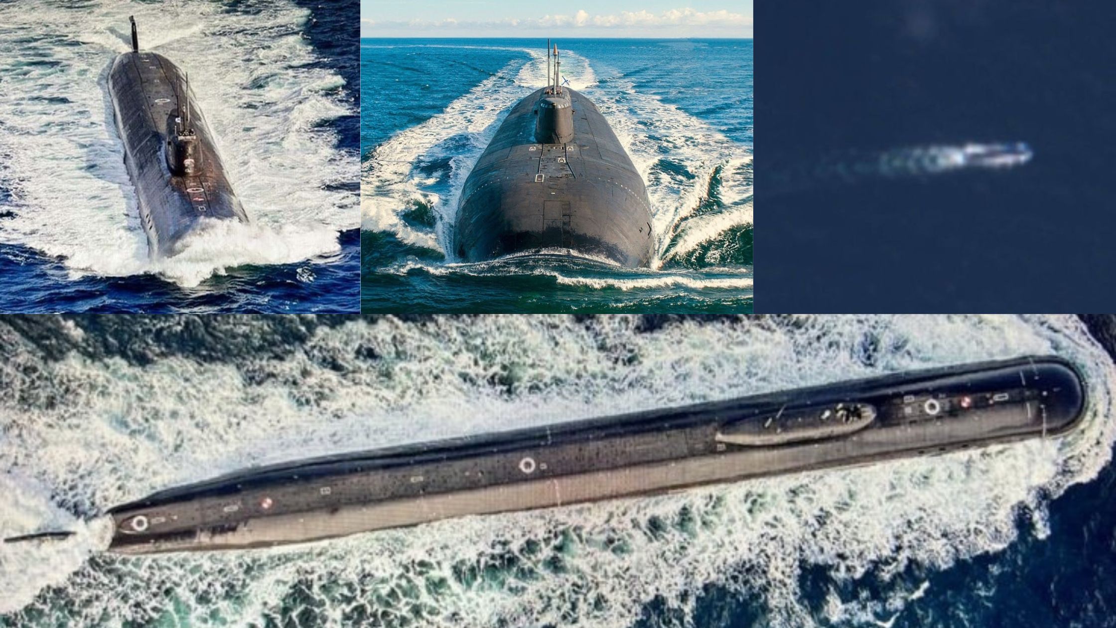 El submarino ruso desaparecido Belgoroda aparece en la superficie en el Artico