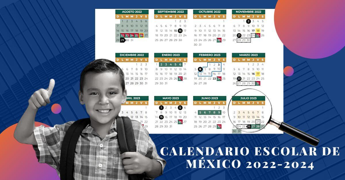 Calendario Escolar de Mexico 2022 2024 1