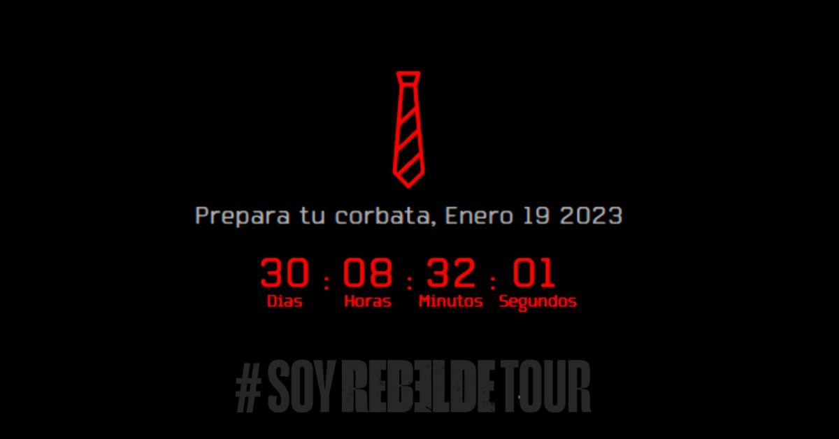 RBD 'Soy Rebelde Tour' 2023 : cartel y precio de las entradas