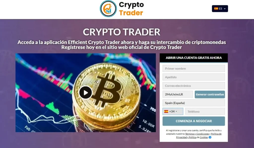 Official website for Crypto Trader AI