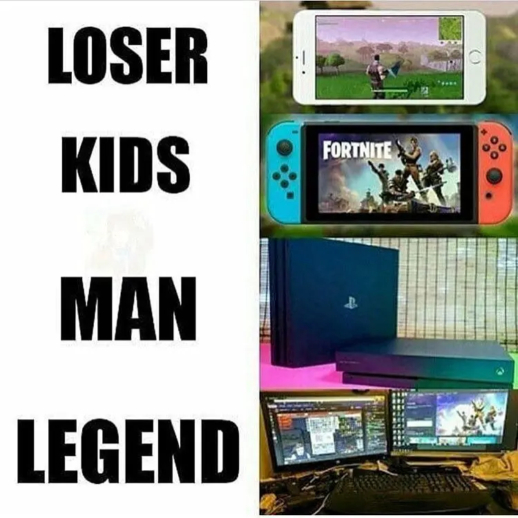 memes populares de Fortnite - devices