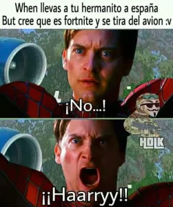 memes populares de Fortnite spiderman