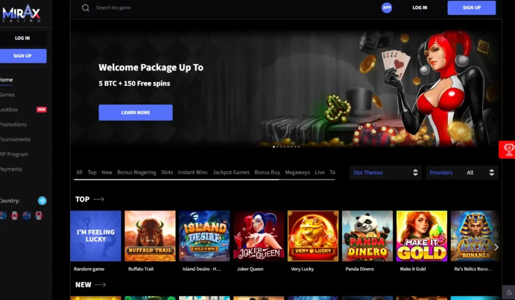 Mirax casino