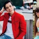 Dos fotos de un beso entre un hombre y una mujer, destacando a Bryan Skabeche y su pareja actual.