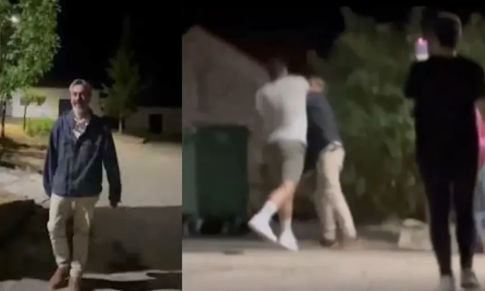 Román Cuesta agredido por ultraderechistas frente a su domicilio en España