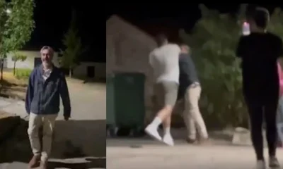 Román Cuesta agredido por ultraderechistas frente a su domicilio en España