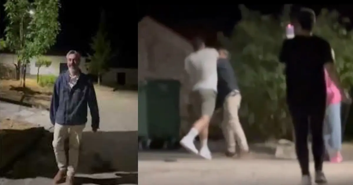 Román Cuesta agredido por ultraderechistas frente a su domicilio en España