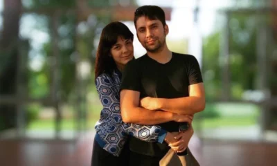 Fabrizio Copanow con su esposa