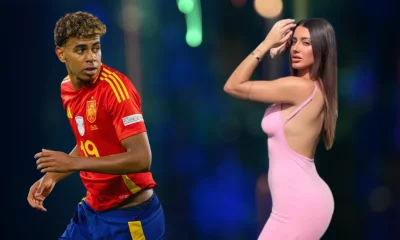 Fatí Vázquez y Lamine Yamal juntos