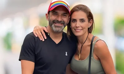 Mar Contreras con su esposo