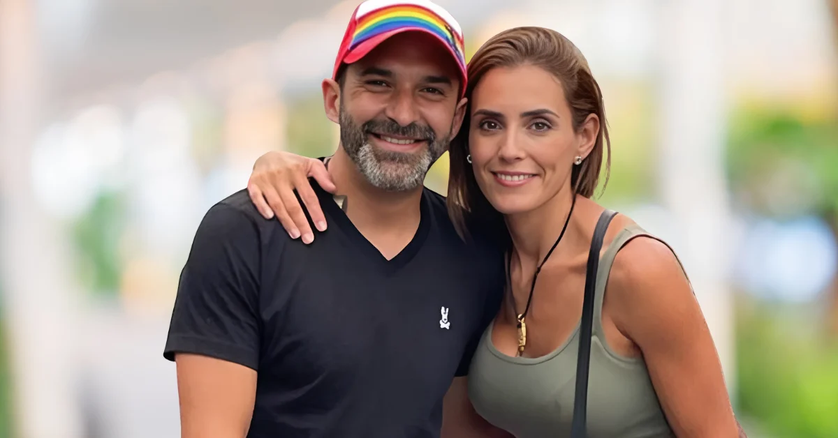 Mar Contreras con su esposo