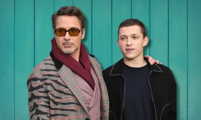 Tom Holland con Robert Downey Jr.