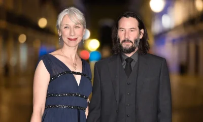 Retrato cercano de Keanu Reeves y Alexandra Grant