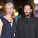 Retrato cercano de Keanu Reeves y Alexandra Grant