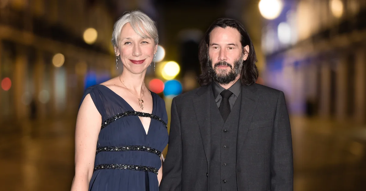 Retrato cercano de Keanu Reeves y Alexandra Grant