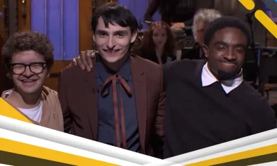 Finn Wolfhard habla sobre cómo crecer en la pantalla en el monólogo de ‘SNL’, las estrellas de ‘Stranger Things’ Gaten Matarazzo y Caleb McLaughlin hacen una aparición sorpresa (vídeo) | Caleb McLaughlin, Finn Wolfhard, Gaten Matarazzo, Saturday Night Live | Noticias y rumores de celebridades | Entretenimiento, fotos y vídeos