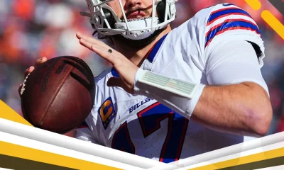 Josh Allen llora después de la derrota de los Buffalo Bills