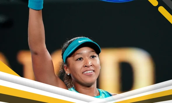 Naomi Osaka en una aparición especial de caminata en el Abierto de Australia
